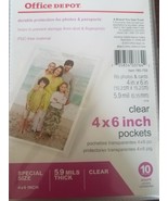 office depot durable Protection for photos &amp; passports 4 X 6 inch 5.9 mi... - £17.09 GBP