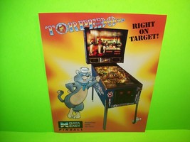 TORPEDO ALLEY Original 1988 Flipper Game Pinball Machine Flyer Vintage Promo Art - £33.79 GBP