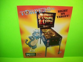 TORPEDO ALLEY Original 1988 Flipper Game Pinball Machine Flyer Vintage Promo Art - £33.87 GBP