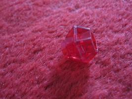 1981 DragonMaster Board game piece: Red Ruby Jewel - $3.00