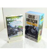 VHS Lot Great American Train Rides Alaska Skagway White Pass Railroad &amp; ... - £8.76 GBP
