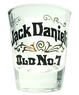 Jack Daniels Old No.7 Gold/Black Tennessee Whiskey 2.25&quot; Clear Shot Glass - $9.99