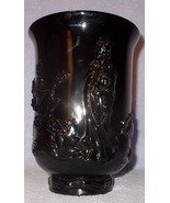 Fenton Black Glass Repousse Burmese Mandarin Vase Ca. 1977 - €42,87 EUR