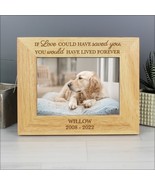 Dog Memorial Personalised Wooden Photo Frame 5x7 Dog Lovers Gift Pet Mem... - £12.81 GBP