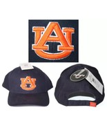 Auburn University Tigers Navy Blue Embroidered Logo Cotton Adjustable Ha... - £13.41 GBP