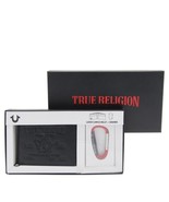 True Religion Brand Jeans Sunter Black Wallet and Carabiner Gift Set - £24.77 GBP