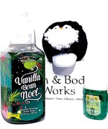 Bath & Body Works Vanilla Bean Noel Foaming Soap, Hand Care Fuzzy Penguin Holder - €16,68 EUR