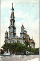 The Cathedral Sacramento California Postcard 1909 - £8.29 GBP