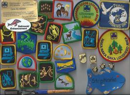 Vintage GIRL GUIDE Brownies Fun Camp Blanket Patches Metal pin badges Misc Lot  - £27.45 GBP