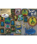 Vintage GIRL GUIDE Brownies Fun Camp Blanket Patches Metal pin badges Mi... - $34.99