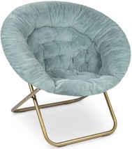 Milliard Cozy Chair/Faux Fur Saucer Chair for Bedroom/X-Large (Blue) - £103.90 GBP