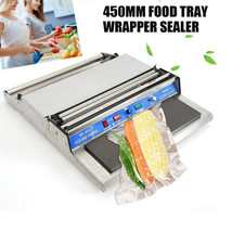 17’’ Film Wrapper Machine Desktop Hand Packaging Tray  Food Sealer Stret... - £71.31 GBP
