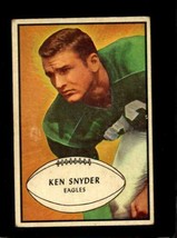 1953 Bowman #55 Ken Snyder Vg Sp Eagles *SBA4940 - £15.48 GBP