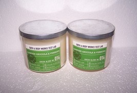 Lot of 2 Bath &amp; Body Works Test Lab Green Blend No. 014 Arugula Verbena ... - £36.76 GBP