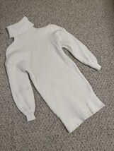 Cream Turtleneck Sweater Dress Small - $324.11 MXN