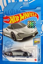 Hot Wheels Factory Set 2021 Factory Fresh #112 McLaren Speedtail Mtflk Silver - £5.40 GBP