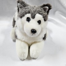 Vintage Husqvarna Dog Plush 1996 Siberian Husky Wolf Stuffed Animal Advertising - £31.64 GBP