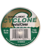 Cyclones invisible clear 8 pound test 720 yards - $145.15 MXN
