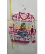No Boundries Long Sleeve Juniors Christmas Tree Holiday Sweater Size XS (1) - $361.72 MXN