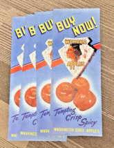 Lot 6 OLD Wenoka Washington State Apple Store Posters Advertisements Arr... - $28.22