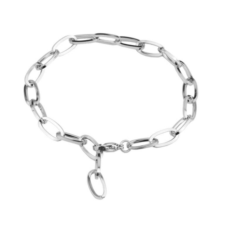 1 Pcs Korean Style Fashion Bracelet Women and Men Simple Design Chain Retro Brac - £10.31 GBP