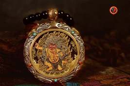 Acala Buddha pendant. Tibetan Buddhism protection amulet silver 925. tha... - £843.76 GBP