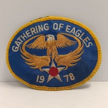 Gathering of Eagles 1978 Embroidered  Patch Wool Sew On Military - £14.30 GBP