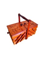 Sewing box handmade, Small trinket box, Wooden sewing box, Jewelry box f... - £87.81 GBP
