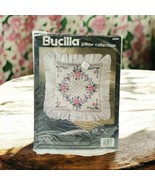 Vtg 1993 Bucilla Pillow Collection Stamped Cross Stitch Lace Border 40764 - $25.48 CAD