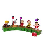 Hallmark PEANUTS Christmas Dance Party Music Full Set of 5 Figures 3 Lights - $2,293.02 MXN