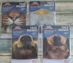 Four (4) Unibody ~ Soft Stretch ~ Face Masks ~ One Size ~ Animal Masks ~... - $28.06 CAD