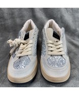 Golden Sneakers Gold S Star Women 7.5 EU 24 Glitter Skateboarding - $60.99