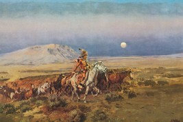 Horse Thieves by Charles Marion Russell Western Giclee Art Print + Ships Free - £30.66 GBP+