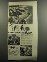 1953 Southern Pacific Railroad Ad - It&#39;s fun to see the Pacific Coast - £14.74 GBP