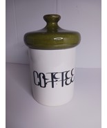 Vintage Holiday Designs Coffee Canister Green Mushroom Lid Cottage Core ... - $510.12 MXN