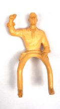 Vintage Hartland  Plastic Cowboy Western Cheyenne Figure  Toy 4&quot; Unpainted - $20.00