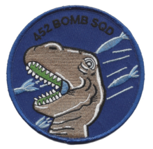 4&quot; AIR FORCE 452ND BOMB SQUADRON EMBROIDERED PATCH - £27.53 GBP