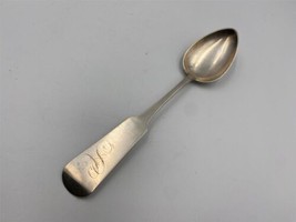 COIN Silver Tablespoon C BREWER Connecticut 1778-1860 - £62.92 GBP