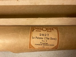Vtg Melodee 2827 La Paloma The Dove By Georges Favier Piano Roll - $9.99