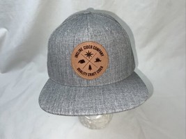 INCLINE CIDER CO. BEER Trucker Snap Back HAT CAP Thick Sewn Gray - $24.74