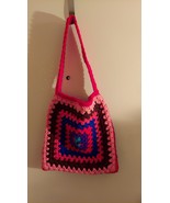 Two-Faced Granny Square Shoulder Bag, 16 x 16 inches - $25.12 CAD