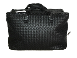 Authentic Bottega Veneta Brick Bag Black Intrecciato Woven Leather New - £1,739.09 GBP