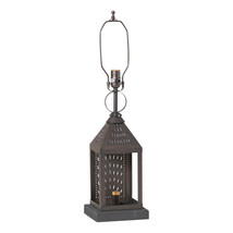 Irvins Country Tinware Valley Forge Lamp Base in Kettle Black Tin - £193.57 GBP