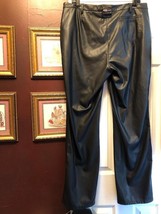 NWT Ladies JAMIE SADOCK BLACK FAUX LEATHER GOLF PANTS 16 & 18 $130 image 2