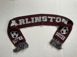Arlington Soccer Scarf Red Massachusetts Boston  - £14.76 GBP