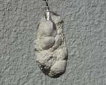 Natural rough magnesite pendant with silverplated bail - $17.28+