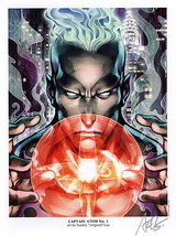 SDCC Captain Atom #1 SIGNED Stanley Artgerm Lau DC The New 52 Comic Art Print - $34.64