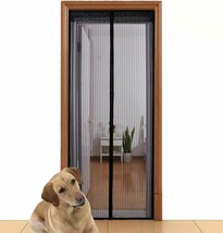 Aloudy Magnetic Screen Fits Doors Up to 36&quot; x 98&quot; MAX, Full Frame Velrco - £39.78 GBP