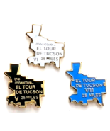 El Tour de Tucson 25 Miles Pins Lot  3 V VI VII Arizona Cycling Event Ma... - €17,00 EUR