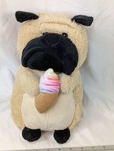 Kellytoy Tan Dog Plush Ice Cream 12 Inch 2019 Stuffed Animal Toy - £14.91 GBP